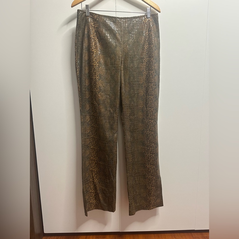 Elegant Brown Wide Leg Pants - Picture 2 of 10